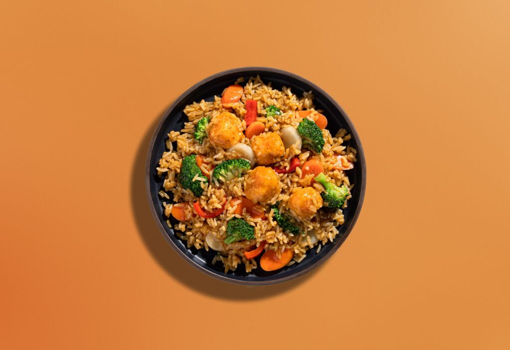 Orange Chicken with Fried Rice Frozen Meal, 11oz - Tai Pei